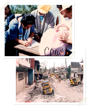 1990年代前半フィリピンの災害の写真