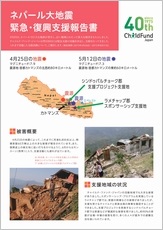 ネパール大地震　緊急・復興支援報告書